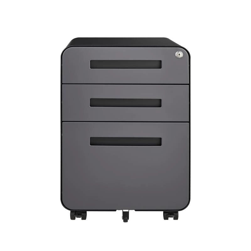 Metal 3 Drawer Mobile Filing Cabinet, legal/letter/A4 file Storage Cabinet