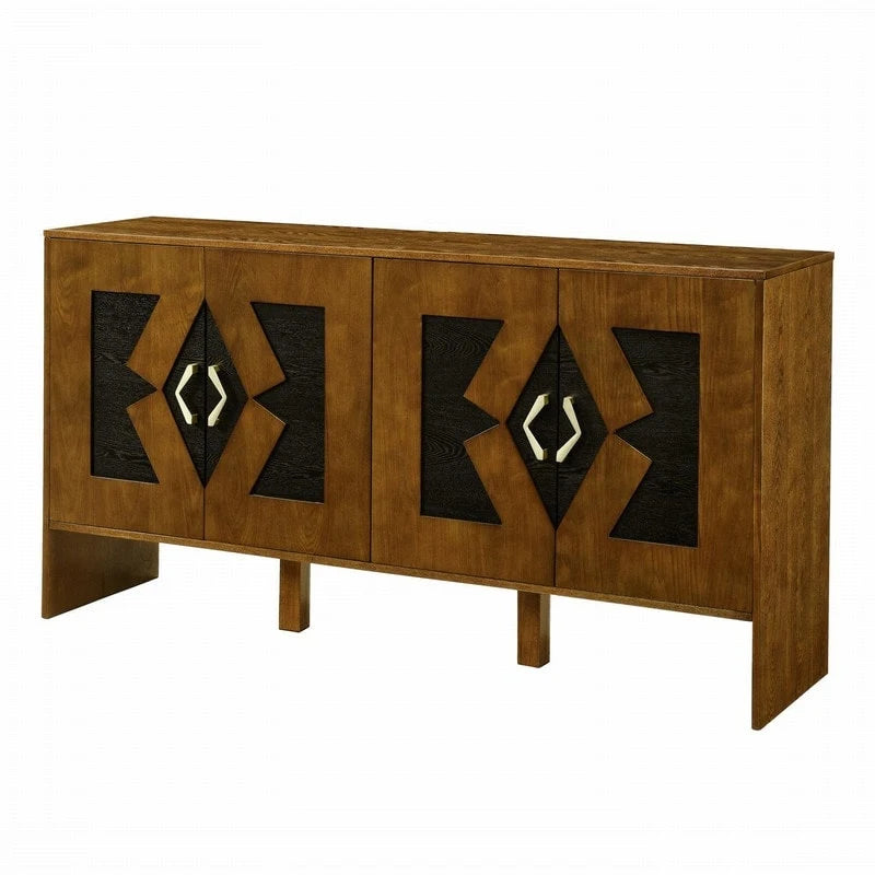 60 Mid Century Modern Sideboard Buffet Cabinet with Storage for Stylish Home Organization