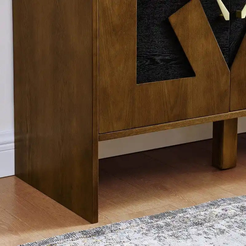 60 Mid Century Modern Sideboard Buffet Cabinet with Storage for Stylish Home Organization