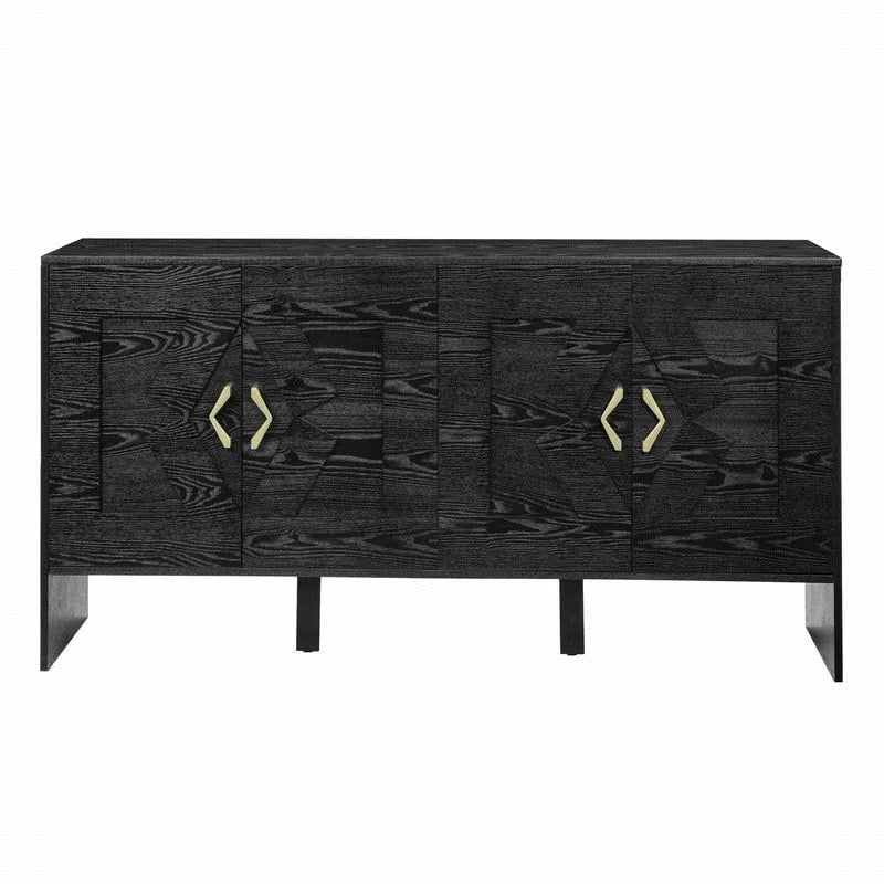 60 Mid Century Modern Sideboard Buffet Cabinet with Storage for Stylish Home Organization