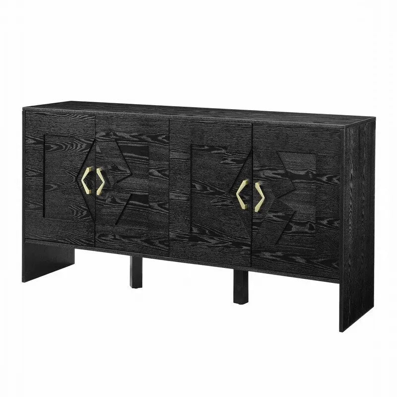 60 Mid Century Modern Sideboard Buffet Cabinet with Storage for Stylish Home Organization
