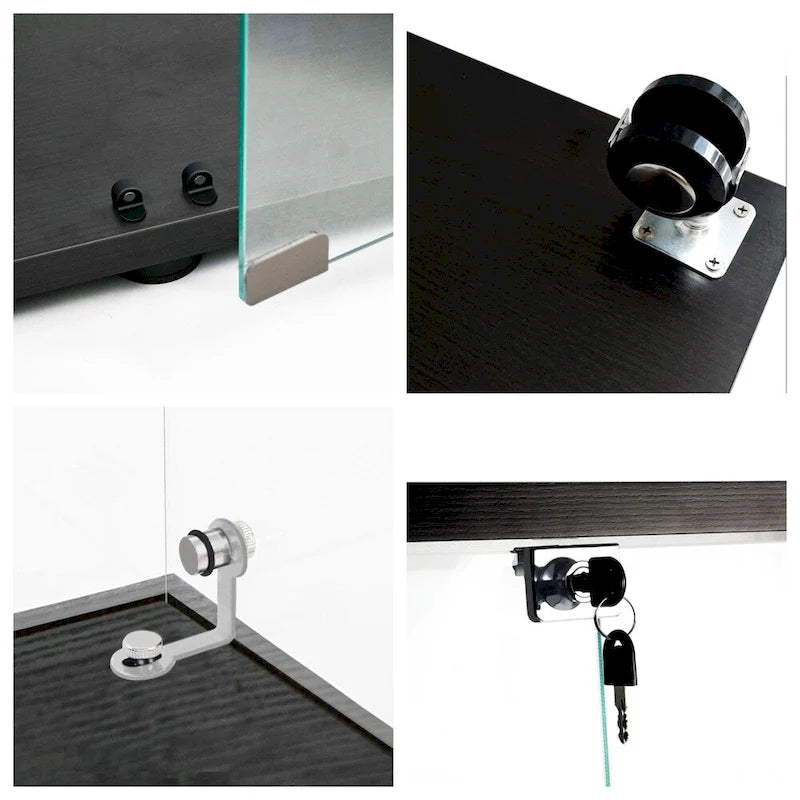 Tempered Glass Display Cabinet,Storage Cabinet,File Cabinet,with LED