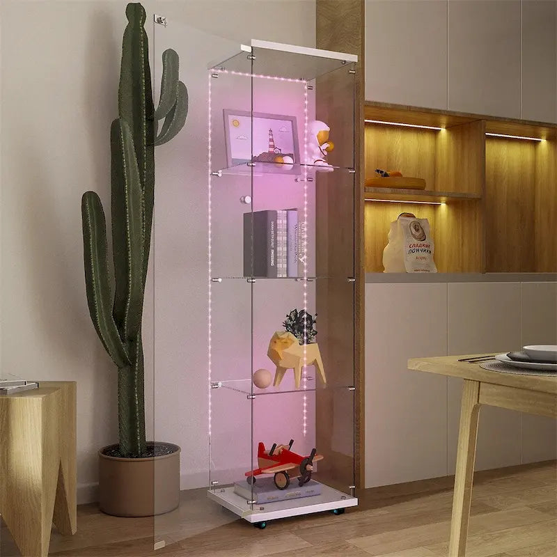 Tempered Glass Display Cabinet,Storage Cabinet,File Cabinet,with LED