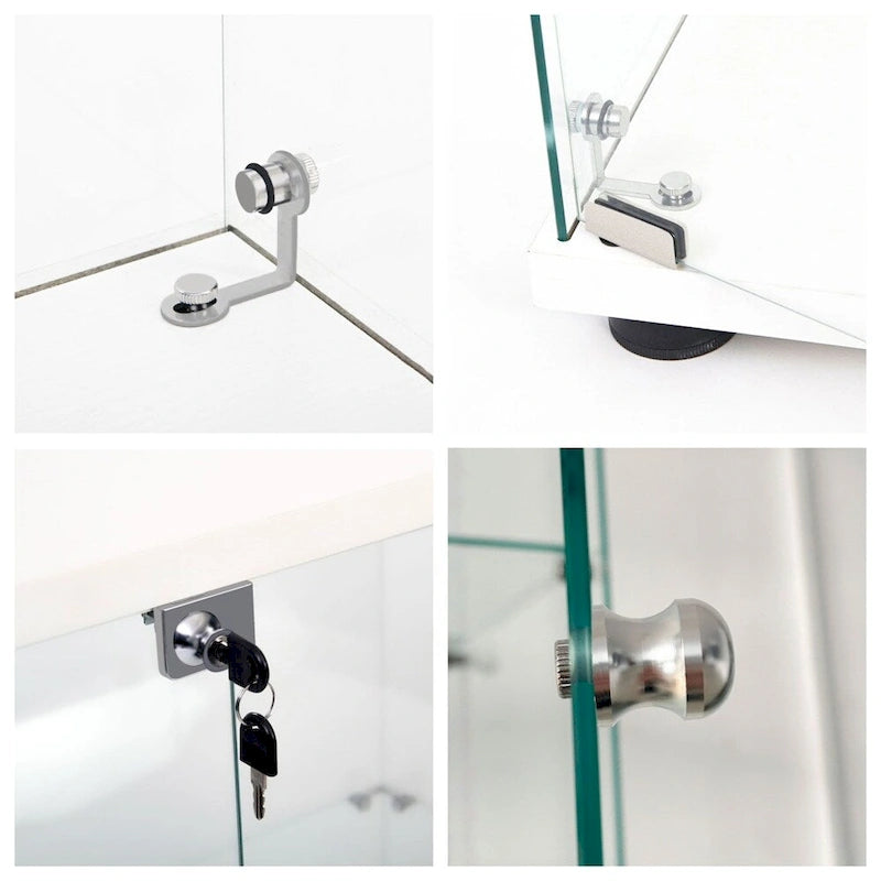 Tempered Glass Display Cabinet,Storage Cabinet,File Cabinet,with LED