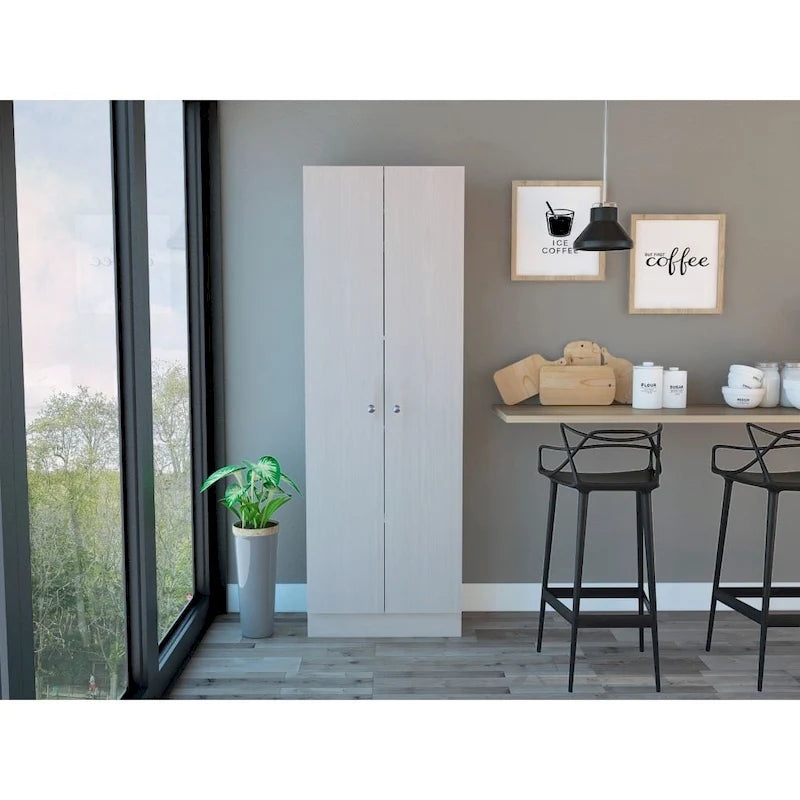 Double Door Storage Cabinet, Five Shelves