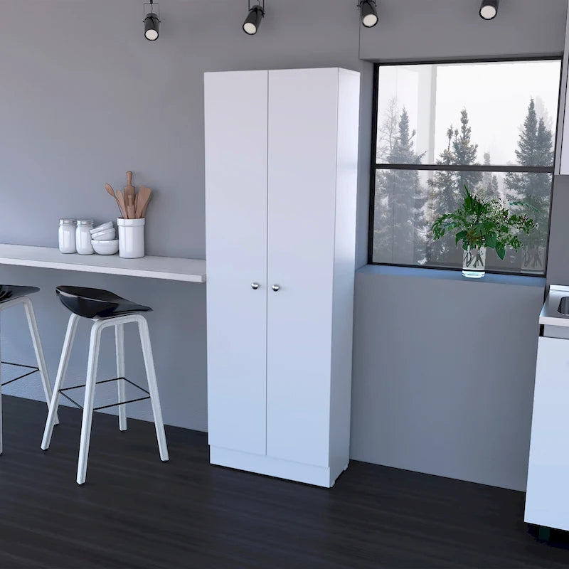Double Door Storage Cabinet, Five Shelves