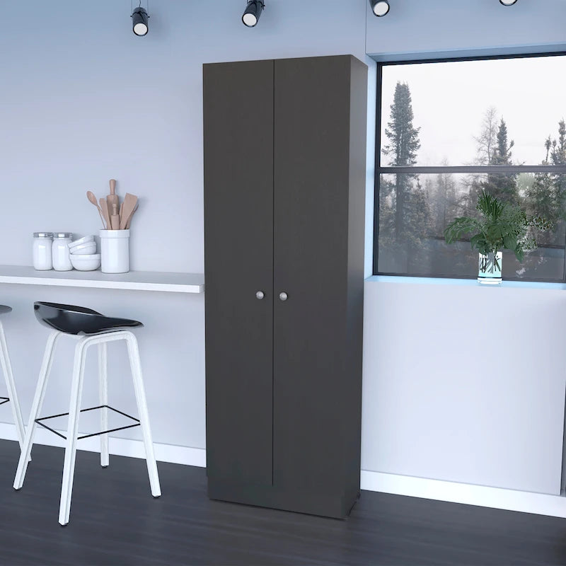 Double Door Storage Cabinet, Five Shelves