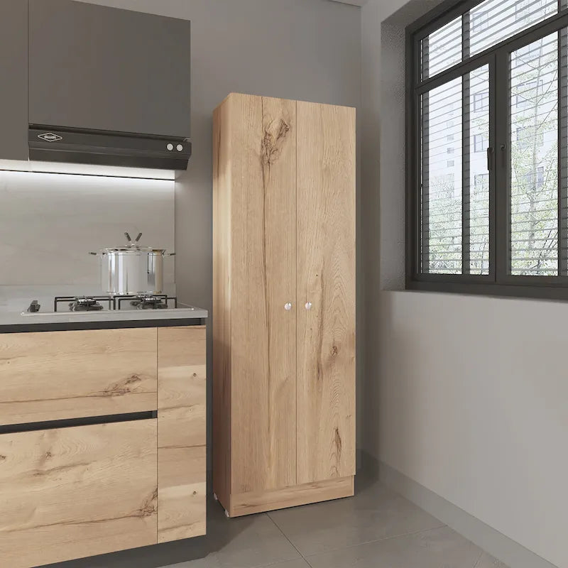 Double Door Storage Cabinet, Five Shelves