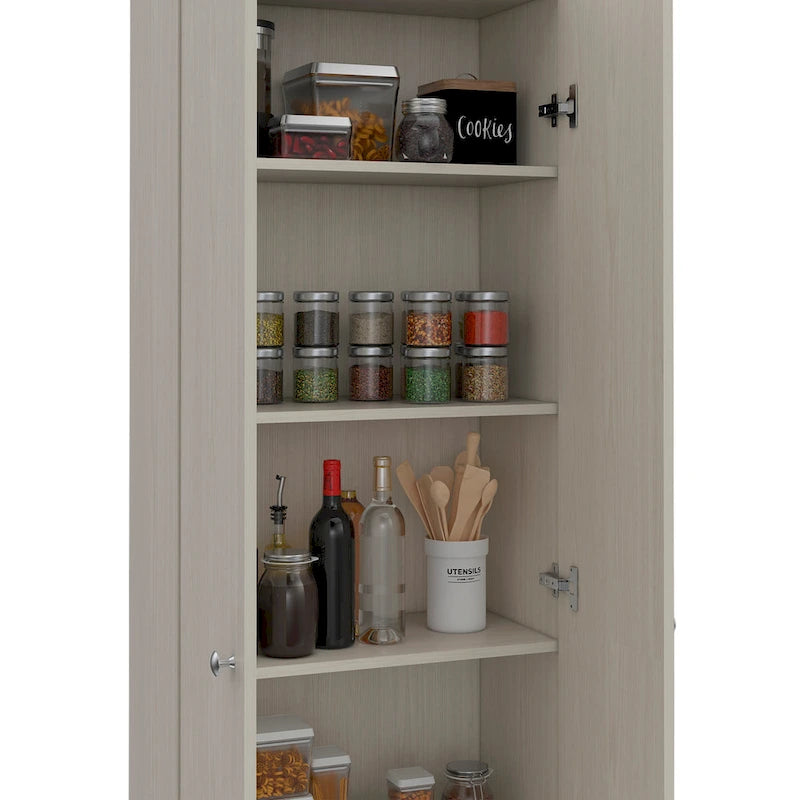 Double Door Storage Cabinet, Five Shelves