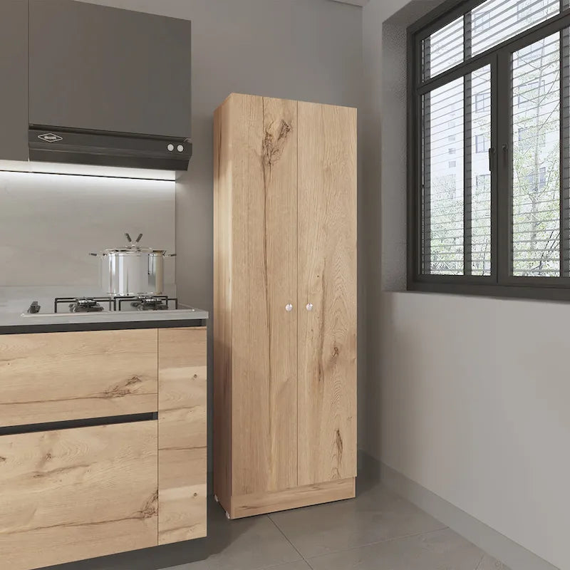 Double Door Storage Cabinet, Five Shelves