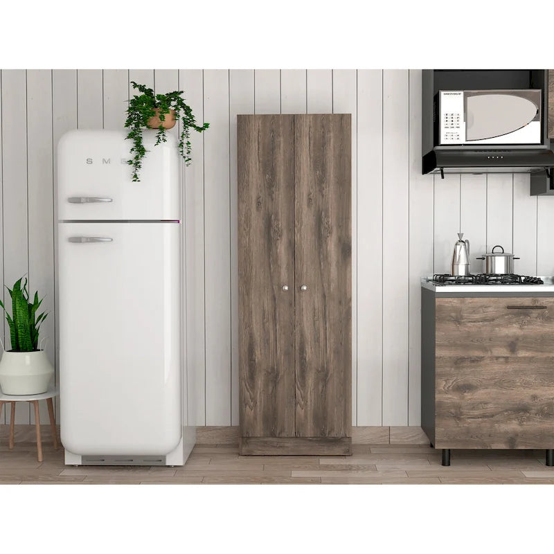 Double Door Storage Cabinet, Five Shelves