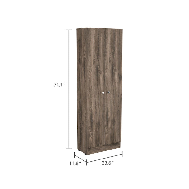 Double Door Storage Cabinet, Five Shelves