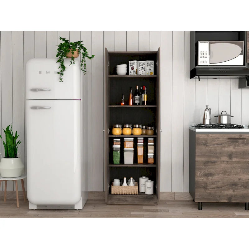 Double Door Storage Cabinet, Five Shelves