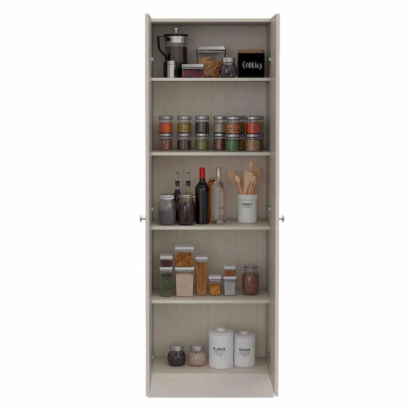 Double Door Storage Cabinet, Five Shelves