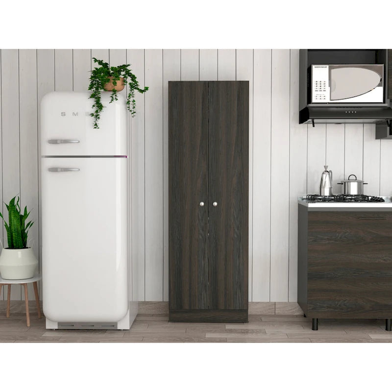 Double Door Storage Cabinet, Five Shelves