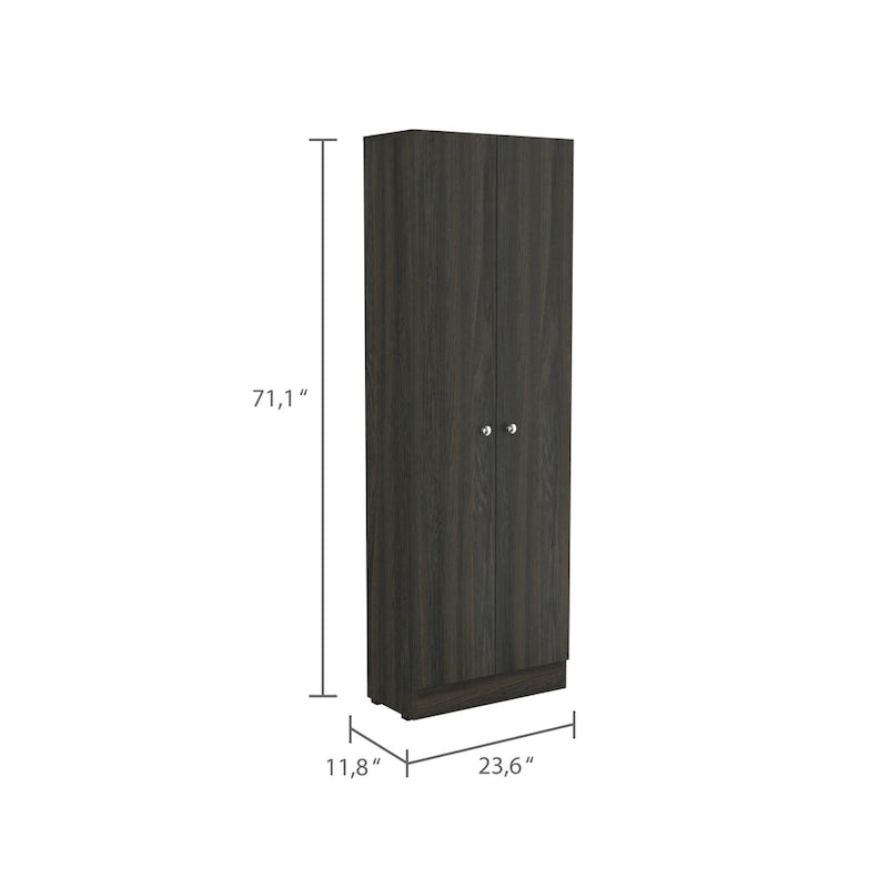 Double Door Storage Cabinet, Five Shelves