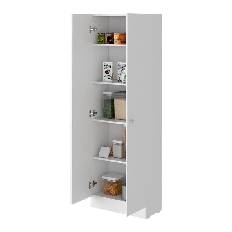 Double Door Storage Cabinet, Five Shelves
