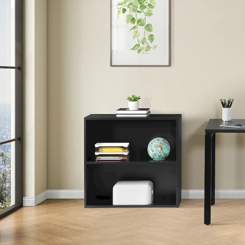 Black/White Shelf Bookcase