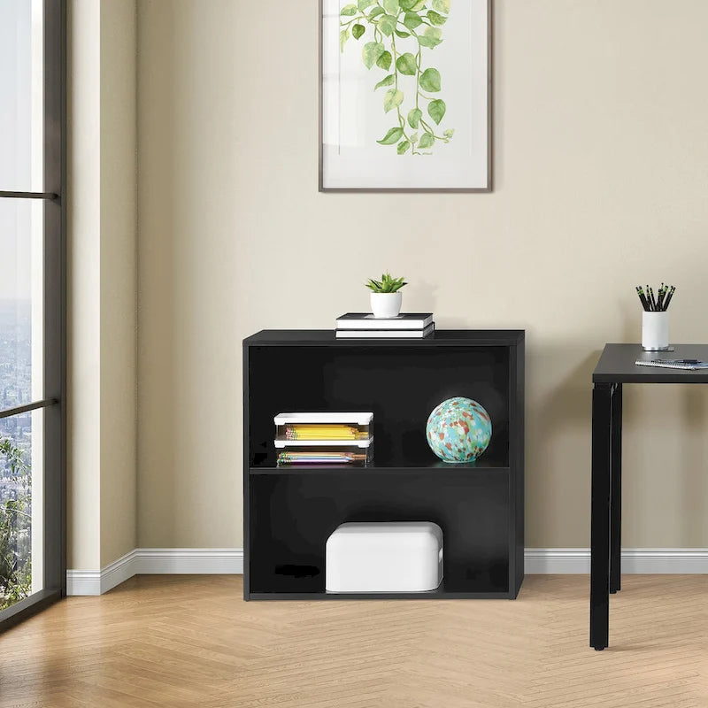 Black/White Shelf Bookcase