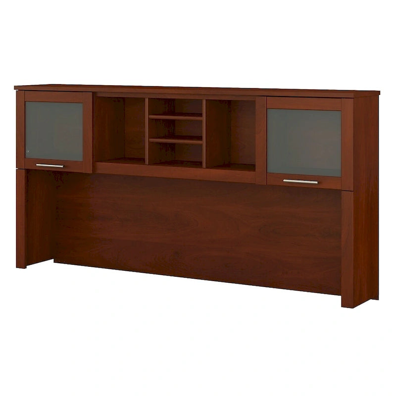 Espresso Oak Finish Desk Hutch (Hutch Only)