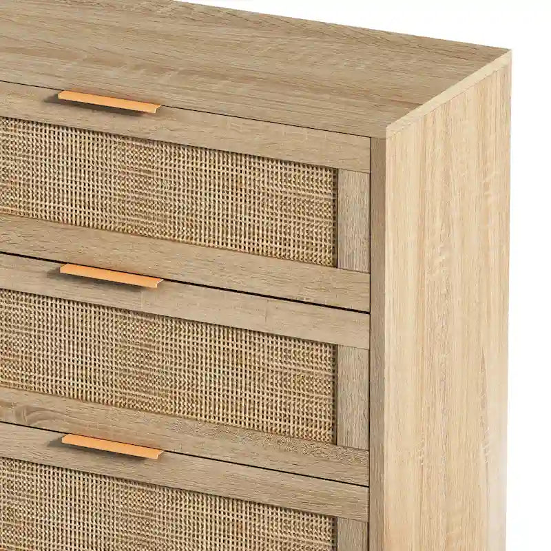 6-Drawers Rattan Storage Cabinet