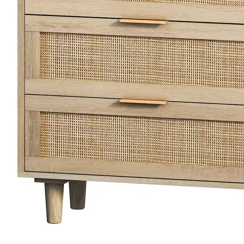 6-Drawers Rattan Storage Cabinet