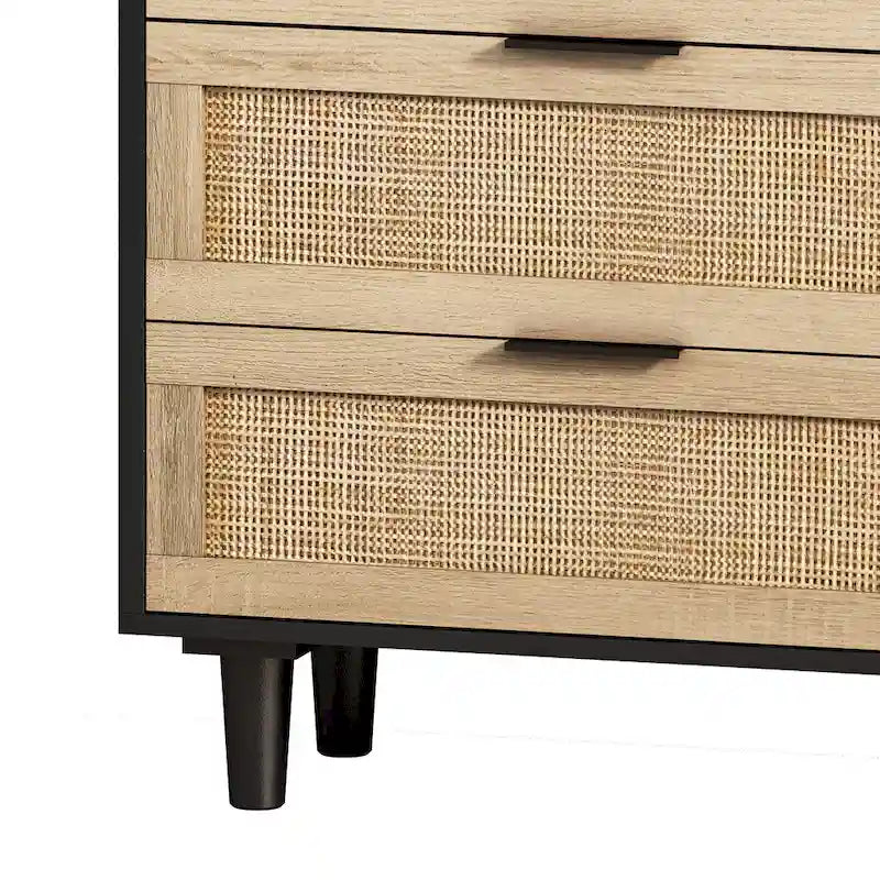 6-Drawers Rattan Storage Cabinet