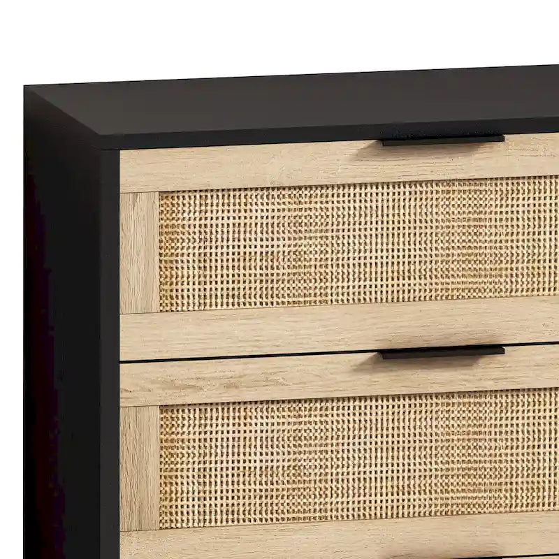 6-Drawers Rattan Storage Cabinet