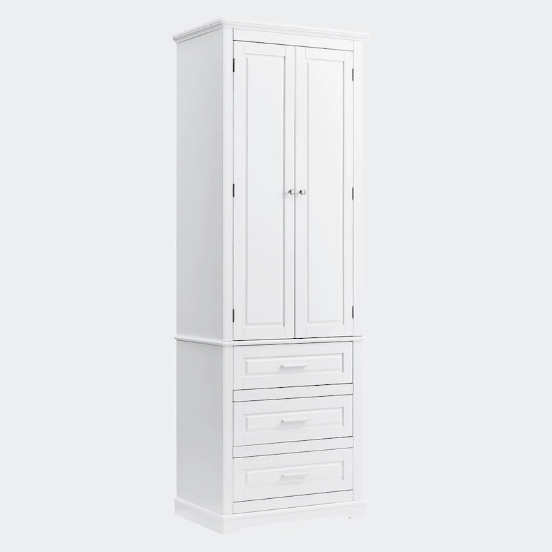 Tall Storage Cabinet with Three Drawers