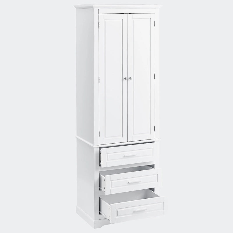 Tall Storage Cabinet with Three Drawers