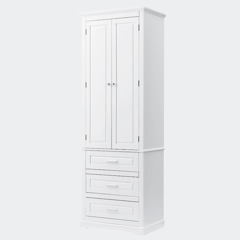 Tall Storage Cabinet with Three Drawers