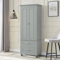 Modern Minimalist Wooden Tall Bathroom Storage Cabinet with Anti-Tipping Device