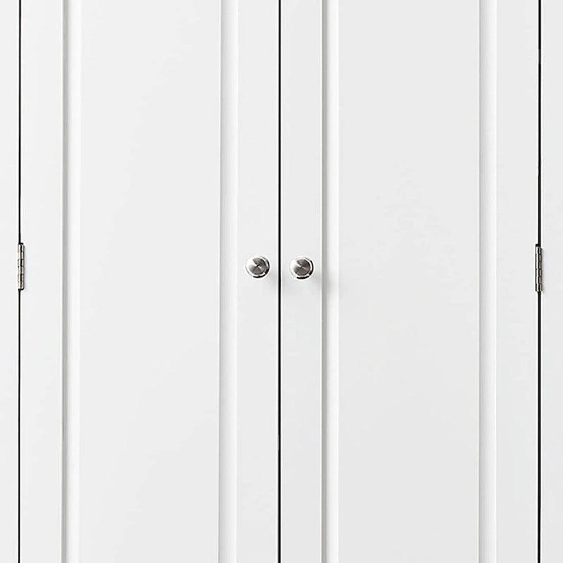Modern Minimalist Wooden Tall Bathroom Storage Cabinet with Anti-Tipping Device