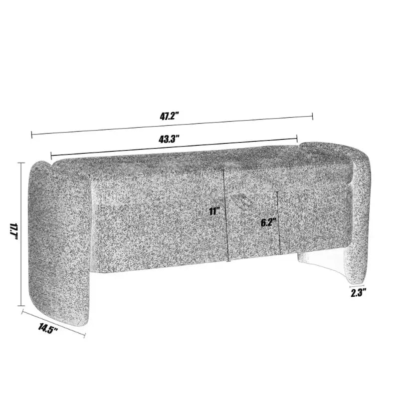 Storage Bench with Large Storage Space