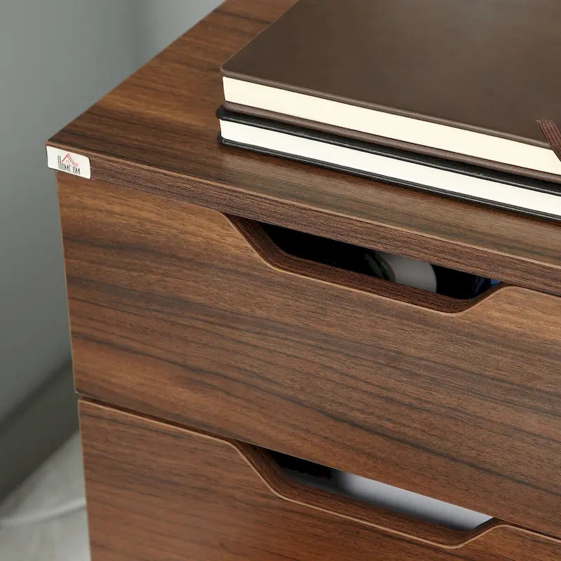3 Drawer Office Storage Cabinet, Under Desk Cabinet with Wheels