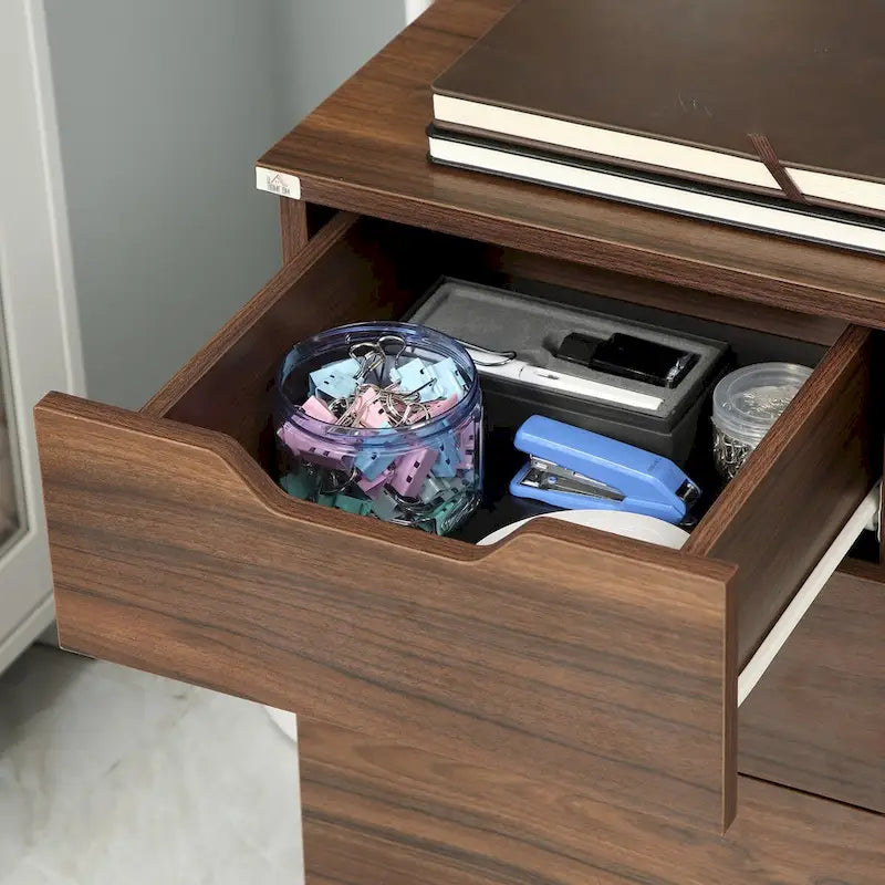 3 Drawer Office Storage Cabinet, Under Desk Cabinet with Wheels