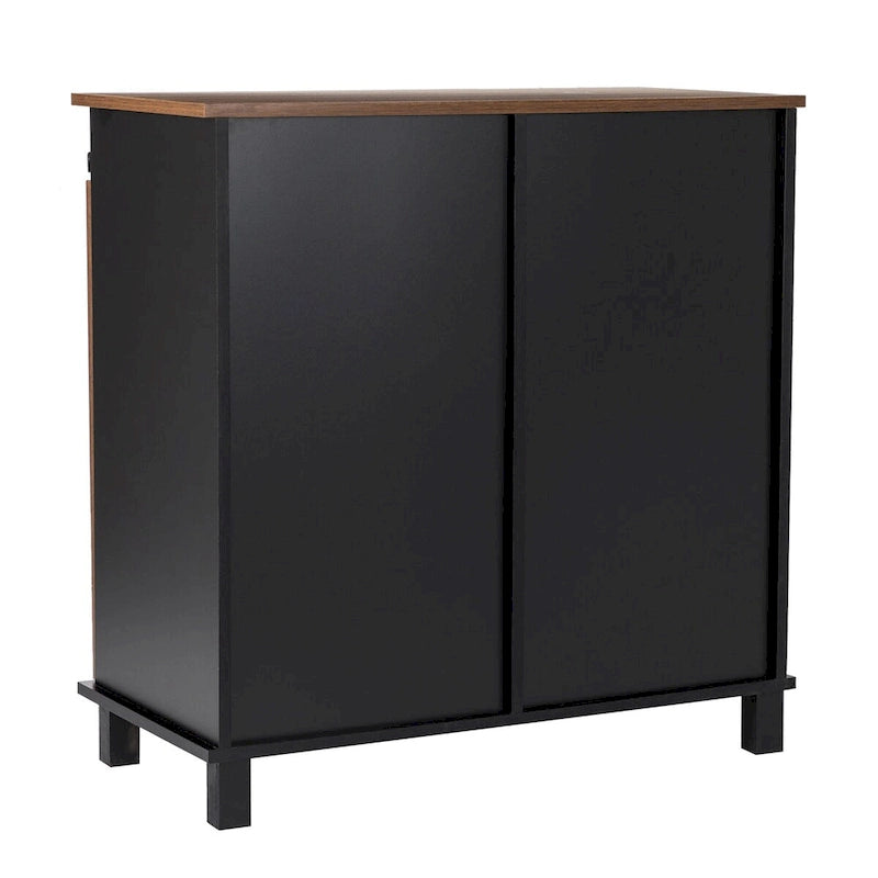 32.25H Mid Centry Modern Industrial Bar Cabinet Buffet Sideboard