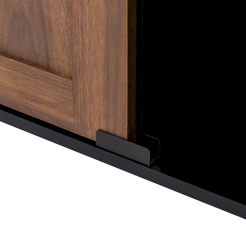 32.25H Mid Centry Modern Industrial Bar Cabinet Buffet Sideboard