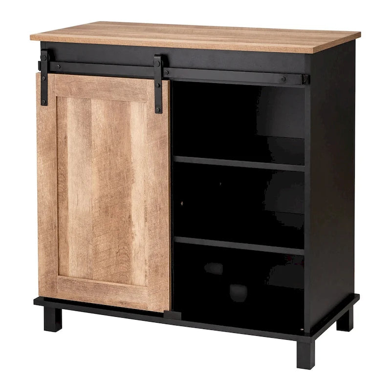 32.25H Mid Centry Modern Industrial Bar Cabinet Buffet Sideboard