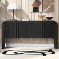 63 Striped Sideboard Buffet Cabinet with Adjustable Shelves