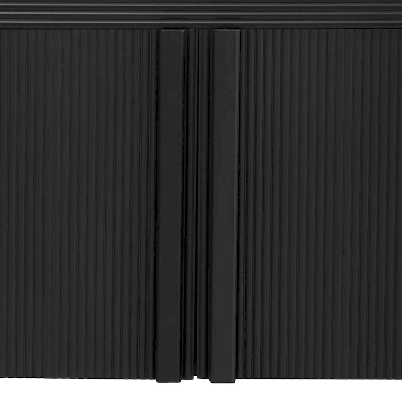63 Striped Sideboard Buffet Cabinet with Adjustable Shelves