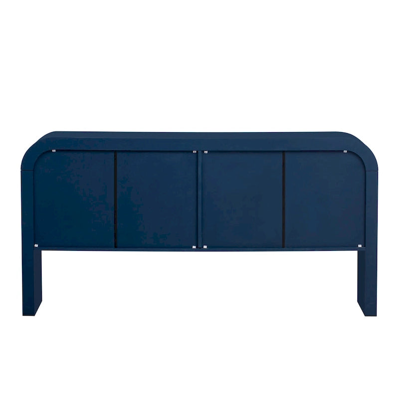 63 Striped Sideboard Buffet Cabinet with Adjustable Shelves