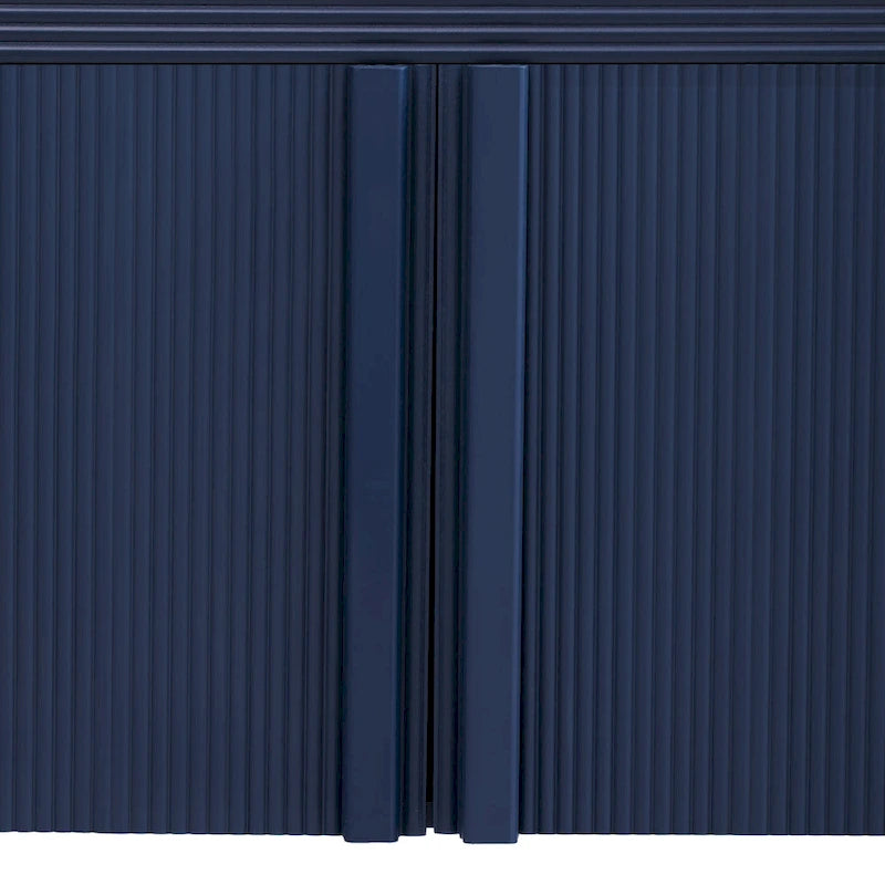 63 Striped Sideboard Buffet Cabinet with Adjustable Shelves