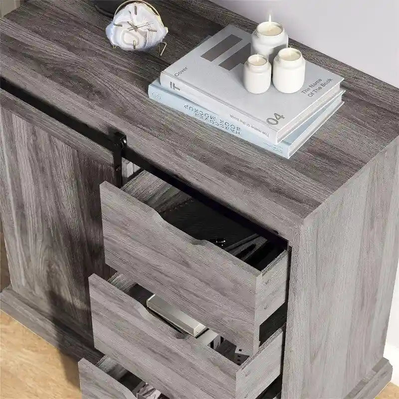 Sideboard Buffet Cabinet - 15.7D x 31.5W x 31.8H