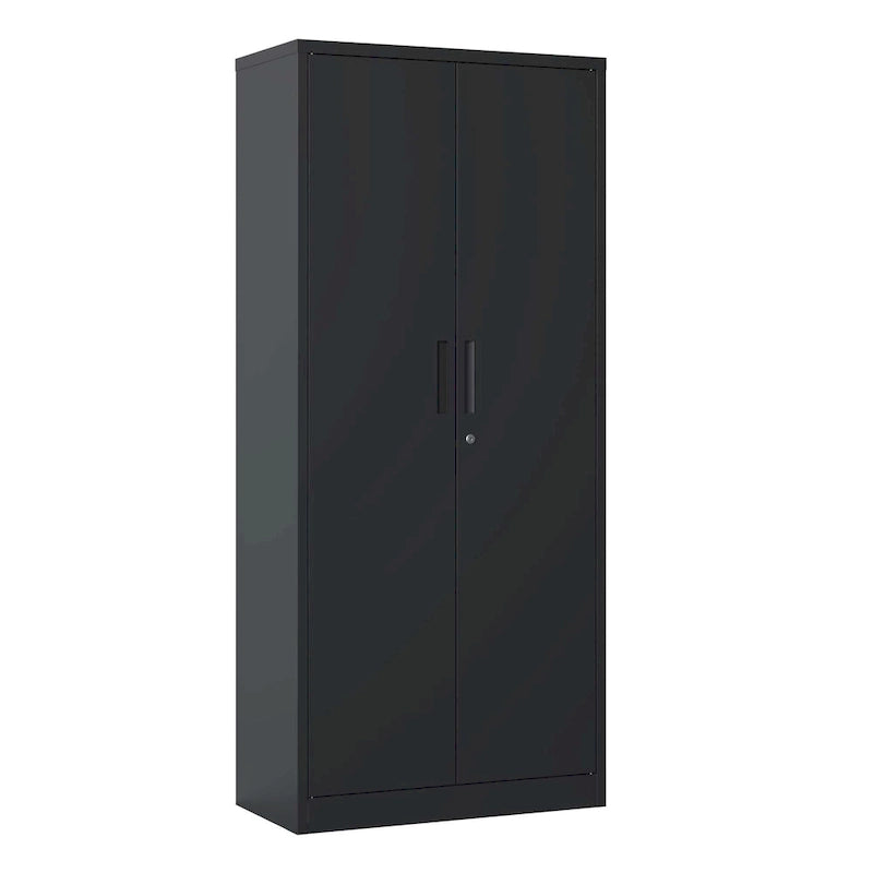 Tool Steel Locking Cabinet with Doors and 4 Shelves