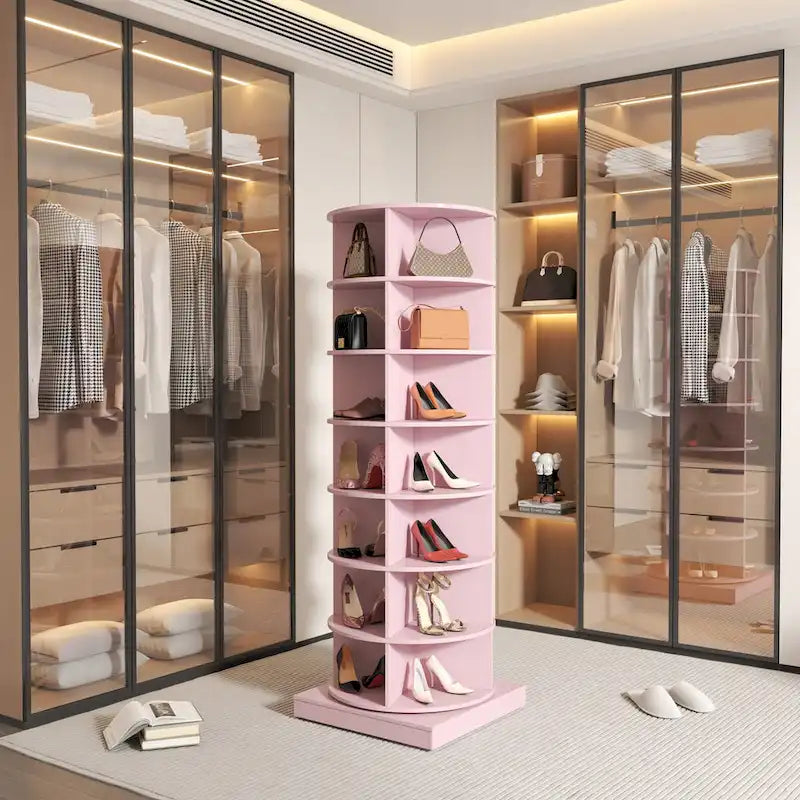360 Rotating Shoe Cabinet with 7 Layers