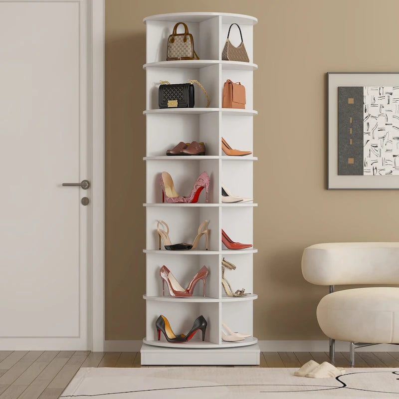 360 Rotating Shoe Cabinet with 7 Layers